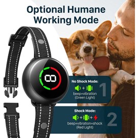 NBJU Rechargeable Anti Barking Collar with 5 Adjustable Sensitivity For Dog Ip67