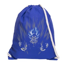 GIOVANI & RICCHI Super Son Goku Blue God Modus Gym Bag Gym Bag Fitness Bag, Royal blue/blue, Rucksack