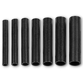 LMAB Clamping Sleeves, Pack of 50, 0.8 to 2 mm, Crimp Sleeves for Steel Leaders, Fluorocarbon Leader, Fishing Sleeves, 9.5 mm Long (Diameter 1.6 mm - for 0.6 to 0.7 mm Thick Leaders)