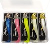 Kmucutie 5 pcs Fishing Metal Head Soft Lures jig Set