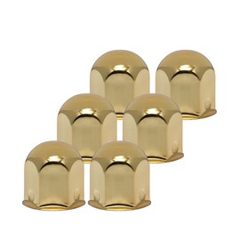 Jet INOUE 500342 Gold Nut Cover, 1.6 gal (51 L), 1.6 inches (41 mm), Steel, Pack of 6, Round