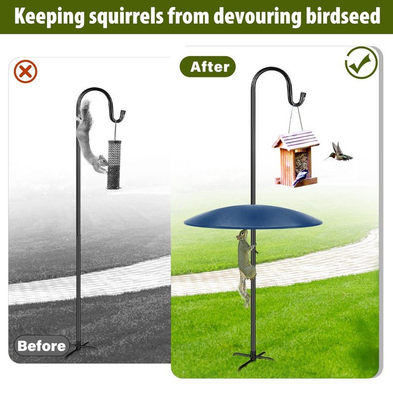 19.25-Inch Extra Large Squirrel Baffle for Bird Feeder Pole,Squirrel Proof