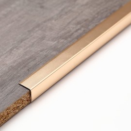 Trimold Aluminum Peel and Stick L Molding Corner Guards with 90° Angle for Wall Door Frame Cabinet Baseboard Protection and Decoration, 51.2in x 0.8in (3Pcs)