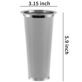 Cold Brew Coffee Filter for Wide Mouth Mason Jar, Food Grade 304 Stainless Steel, Ultra Fine Mesh, Iced Tea Maker, Cold Brew Coffee Maker, for snarky tea cold brew kit