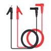 Neoteck 1 Pair Multimeter Test Leads Crocodile Clips with Cable