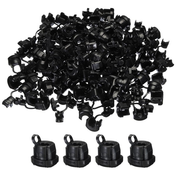 MECCANIXITY 100pcs 4.5-5.5mm Strain Relief Cord Connector Cable Bushing Boot