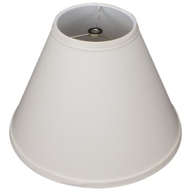 FenchelShades.com Lampshade 5" Top Diameter x 12" Bottom Diameter x 9" Slant Height with Washer (Spider) Attachment for Lamps with a Harp (Ivory)