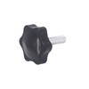 Yuhtech M8 x 25mm Thumb Screw, 10PCS Star Head Threaded