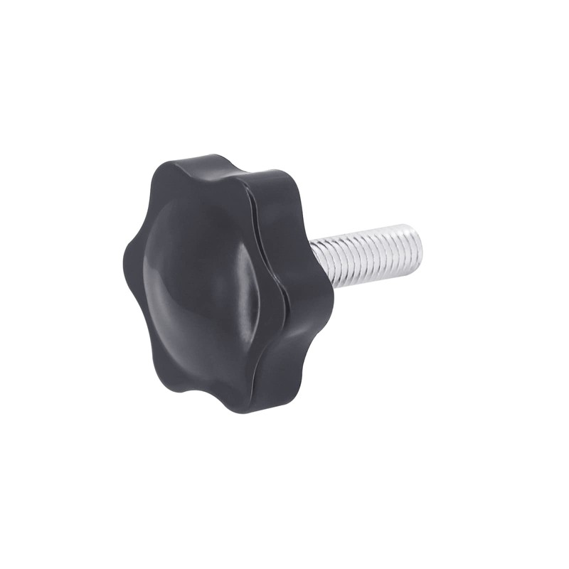 Yuhtech M8 x 25mm Thumb Screw, 10PCS Star Head Threaded