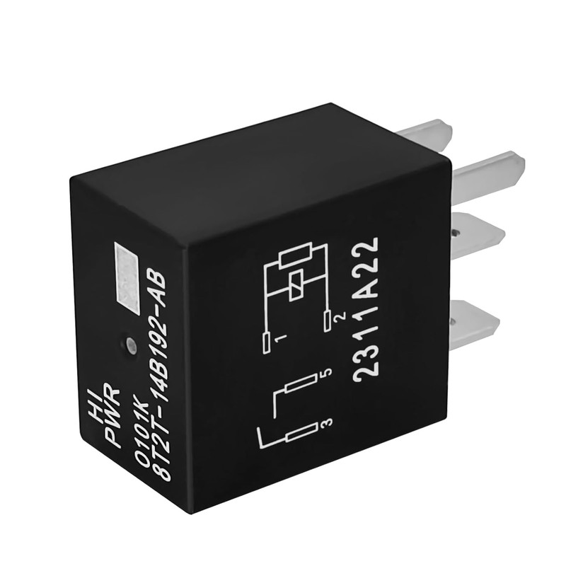 4-Pack Automotive Relay 8T2T-14B192-AB 12VDC 4-Pin Plug-in Replacement Compatible with