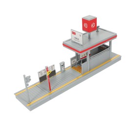 VICASKY Subway Station Model Playing Subway Platform Subway Platform Model Decorative Platform Model DIY Plaything Station Platform Model Children Subway Platform Fake Subway Station