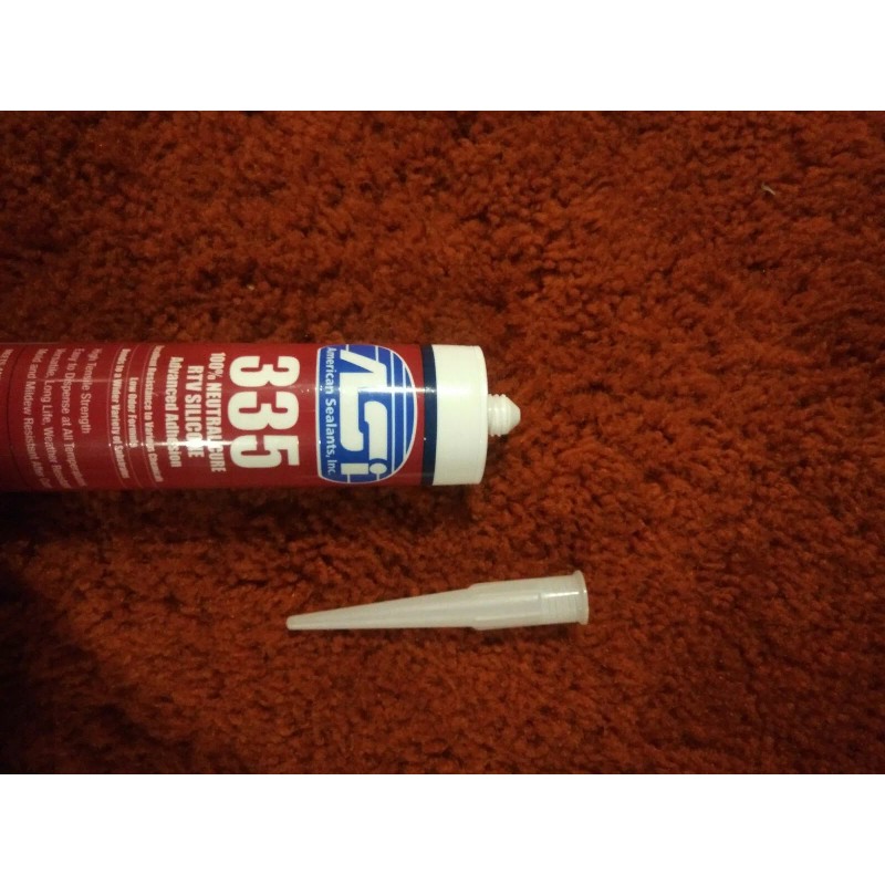 American Sealants Inc. 335 100% Neutral Cure RTV Silicone (CLEAR)