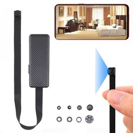 Mini Camara Espia WiFi Inalambrica Flexor, Camara de Vigilancia Oculta para Casa o Negocio Sensor de Movimiento, Alertas, Vigila Desde tu Celular, Bat