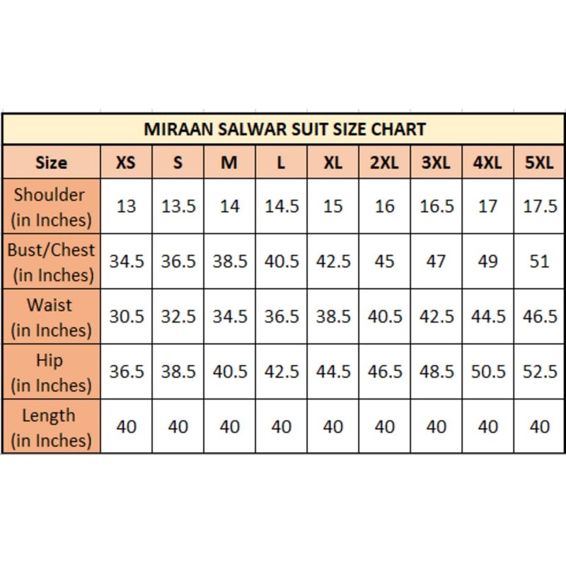 Miraan Traje Salwar estampado de algodón para mujer, Azul, X-Large