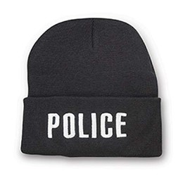 Broner Hats Military and Law Enforcement Watch Cap Cuff Beanie (Police)