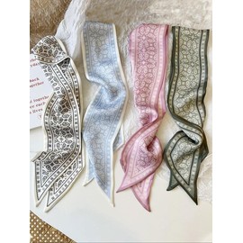 Women's Boho Style All Over Printed Long Scarf (4counts), Vintage Trendy Soft Comfortable Shawl, Fashionable Scarf for All Season