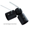 Window Corner Curtain Rod Connector Set of 2, Adjustable Heavy