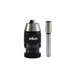 Shars 1/32-3/8" Heavy Duty Keyless Drill Chuck & 1/2" Straight Shank Arbor 202-5012+1303 [