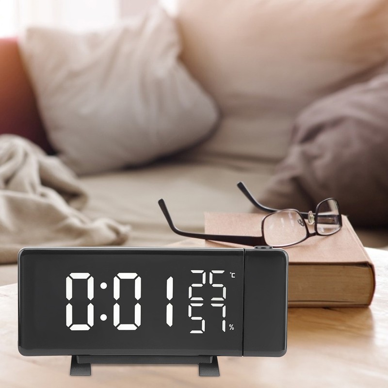 Innovative USB Digital Projection Alarm Clock Thermometer Hygrometer for Home