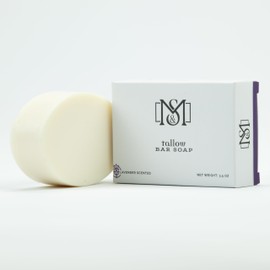 M&S Farms Tallow Soap (Lavender), 1 Count (Pack of 1), White