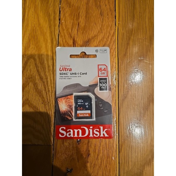 Universal SanDisk 64GB Ultra SDXC UHS-I Memory Card 100mb/S C10