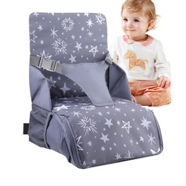 HEYOUTH Booster Seat Chair, Child Booster Seat, Travel Highchair, Children's Seat Cushion, 3-Point Strap Chair, Foldable, Chair Raiser Converts into Portable Carry Bag or Changing Bag