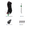 Spec-D Tuning Clear Bumper Driving Fog Lights + Bulbs +