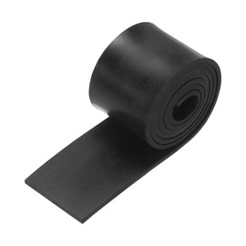 sourcing map Solid Rubber Sheet 1/16" Thick x 1" Wide x 20" Long, Anti-Slip Neoprene Rubber Roofing Material for Gaskets DIY Material, Pads, Seal, Bumpers, Flooring
