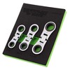 VIM Tools Nano Flex Ratcheting Wrench Set - 3pc Double-Sided