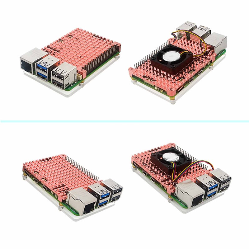 Heatsink Fan Kit for RasPi 5B 5V Single Cooling Fan