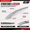 SecosAutoparts Chrome Rearview Side Mirror Molding Trim Strip Fit for
