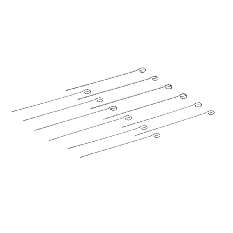 Buddy's BBQ Stainless Steel Barbecue Skewers, 12 x 30 cm