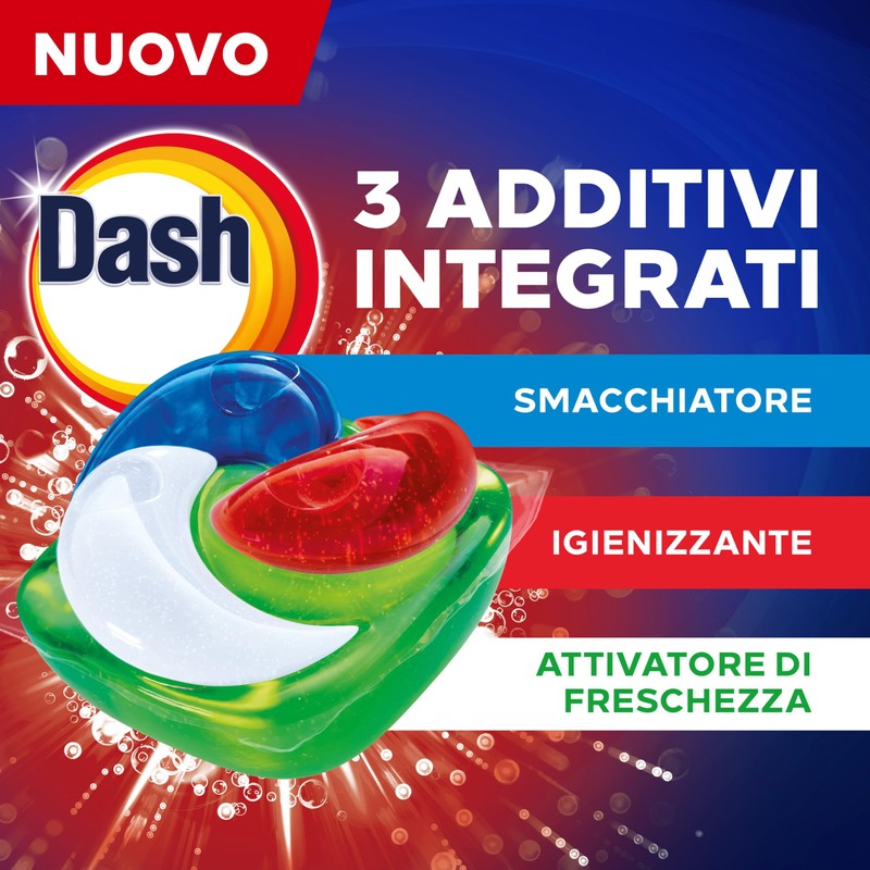 Dash Power Pods + Extra Igienizzante, Detersivo In Capsule, 19