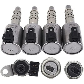 JF017E RE0F10E Transmission Solenoids Kit with Pressure Sensor Compatible with Nissan Altima Infiniti JX35 2012-2016
