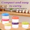 6PCS Plastic Mini Storage Containers with Lids – Small Tupperware