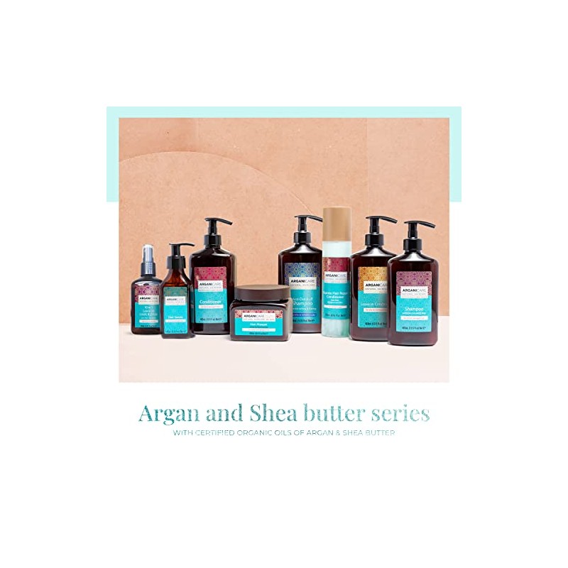 Arganicare Anti-Dandruff Shampoo with Certified Argan Oil and Shea Butter