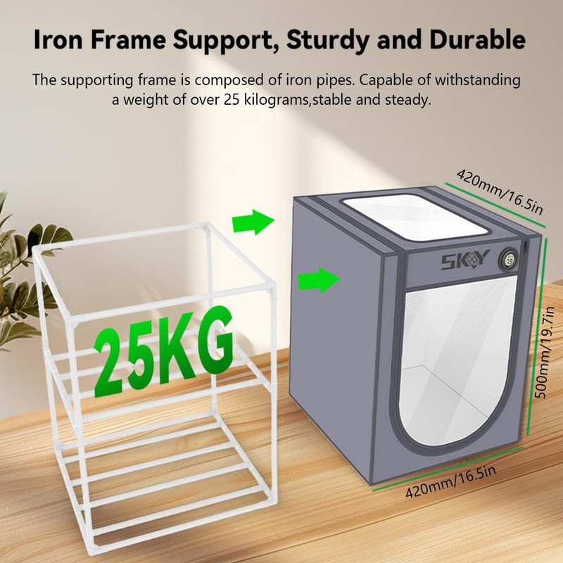 3D Printer Filament Storage Box with Thermo-Hygrometer - 2 Tiers