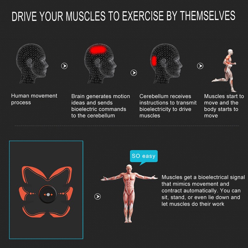 ABS Stimulator Trainer Muscle Toner Abdominal Muscle Toning Training Stimulating