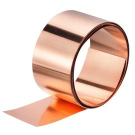 uxcell Copper Sheet Roll 3500mm x 100mm x 0.3mm, 99.9% Pure Copper Strip Copper Flashing Metal Foil Plate for Electricity DIY Projects (Multiple Sizes)