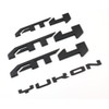 4PCS Set Door Rear AT4 Yukon Emblems Letters Compatible with