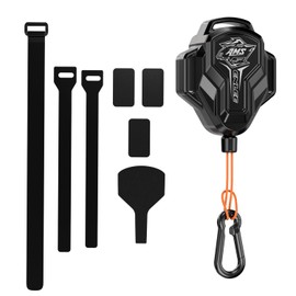 ENLEE Mountain Bike Tow Strap for Kids, Auto-Retractable Outdoor Riding Parent-Child Tow Rope with One Hook (2.0 Black)