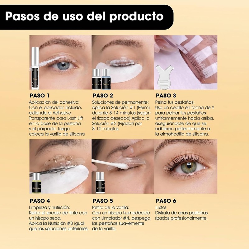 kit de permanente de pestañas,Kit de Levantamiento de Pestañas，Rizado De