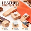 Beech Wood Leather Edge Sanding Block with Screw Clamp –