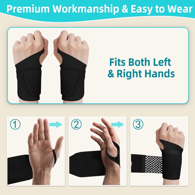 DR. GINTOP Ultra-Thin Wrist Brace with Reinforce Mesh Wrist Support