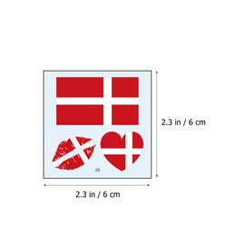 STOBOK 116pcs Face Flag Stickers Temporary Patriotic Decals for Boys and Girls Adults for July Celebrations Sports Events Festivals and Special Occasions