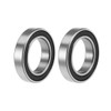 sourcing map Double Sealed Deep Groove Ball Bearings 6802-2RS 15