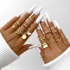 Anillos Ajustable Sortija Set De 46 Pz Dorados Mujer Joyerí