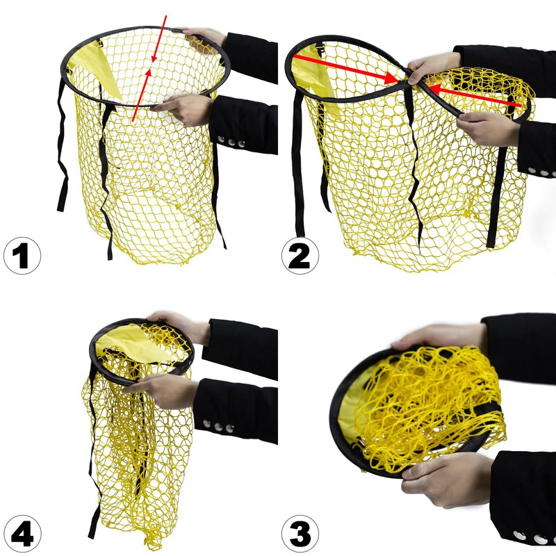 MOLHEM Foldable Football Goal Net 2 Pack, Durable & Portable