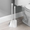 iDesign Una Plastic Toilet Bowl Brush and Plunger Combo Set