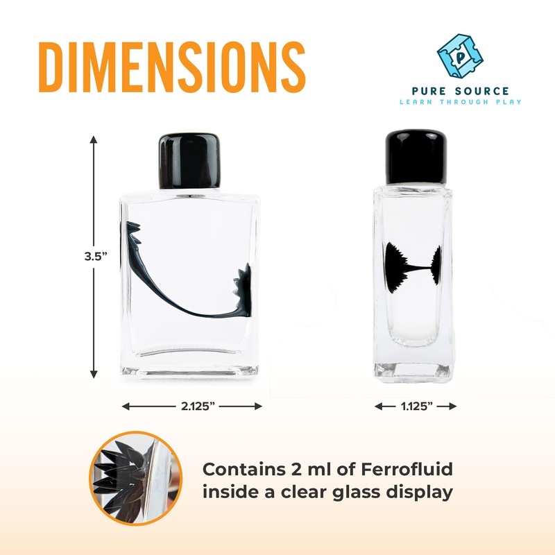 FerroFluid Display Toy Bottle – Dancing Magnetic Fluid STEM Toy